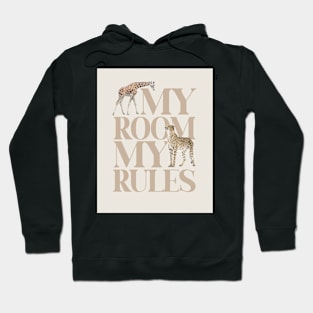 My room my rules quote Kids art Hoodie